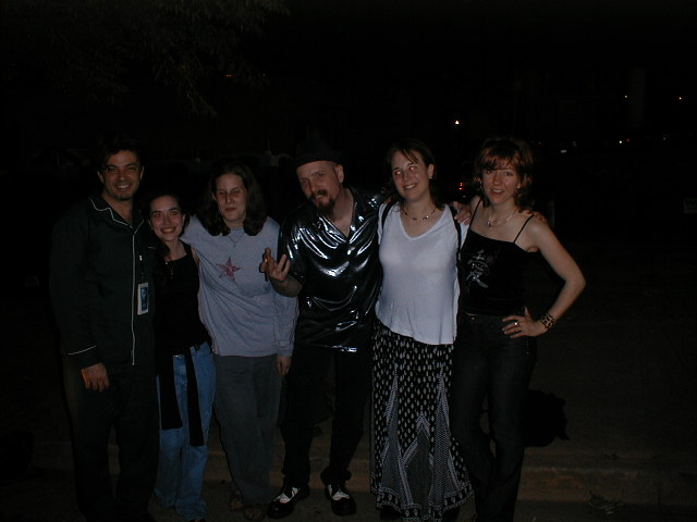 Sara, Jill, and Chris with some Richmond band members